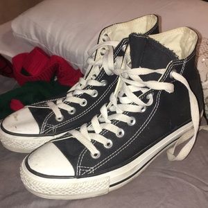 black high top converse
